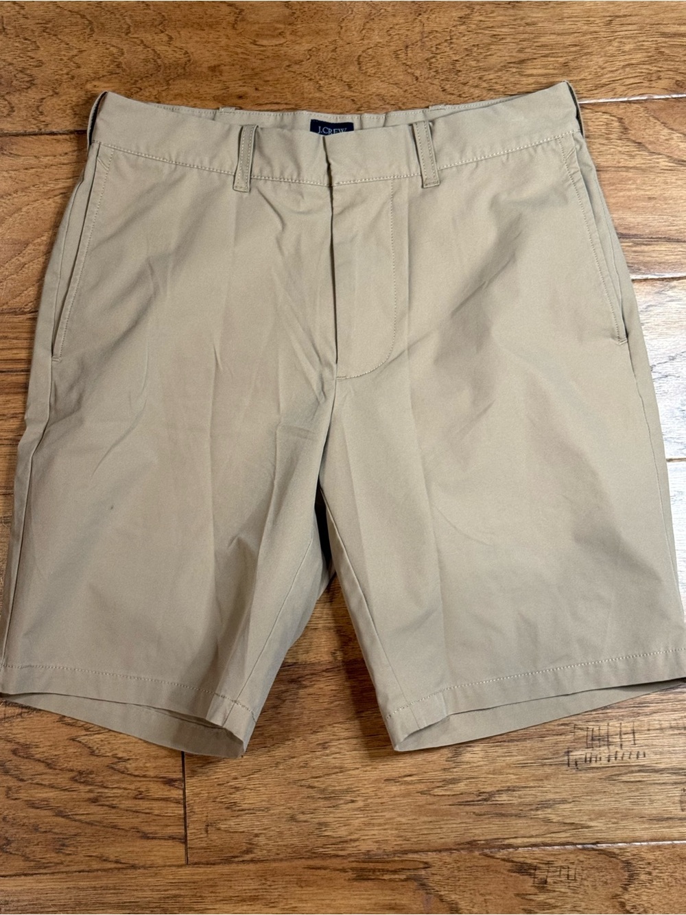 J. Crew Men's Khaki Flat-Front Performance Shorts